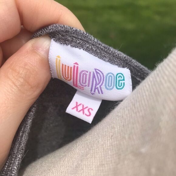 LuLaRoe XXS Heather Gray Irma - Picture 5 of 6